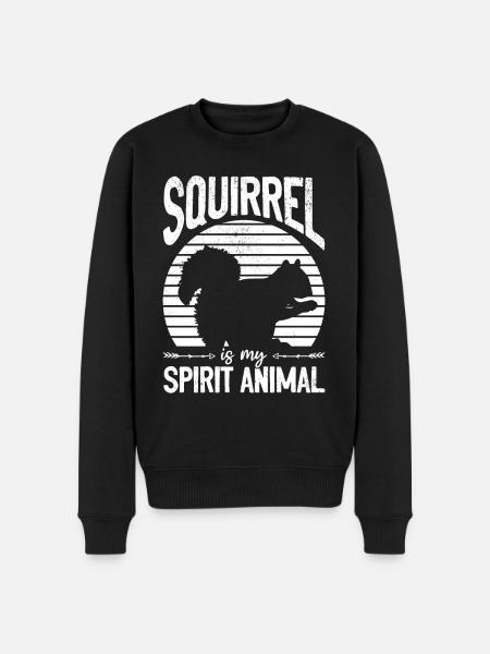 Squirrel is my spirit, squirrel, - Men's Premium Organic Jumper - black
