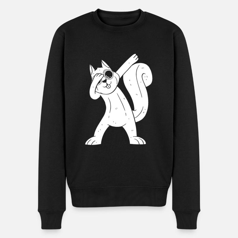 Écureuil DabbingSquirrel Drôle - Pull Premium bio Homme - noir