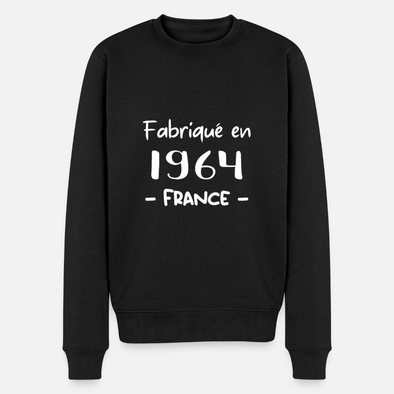 FABRIQUÉ EN 1964 - Pull Premium bio Homme - noir
