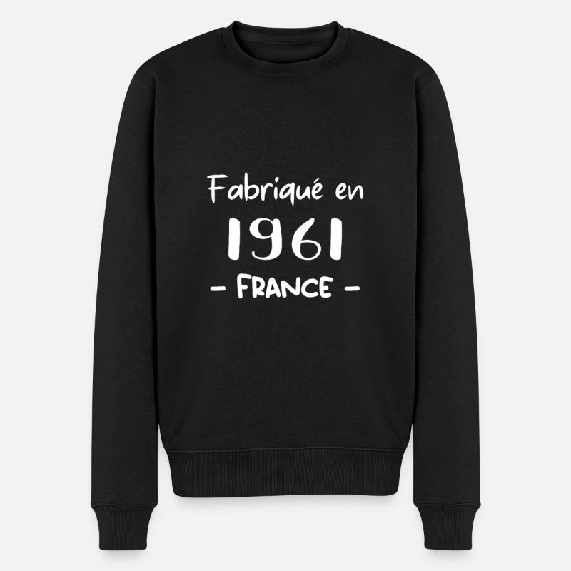 FABRIQUÉ EN 1961 - Pull Premium bio Homme - noir