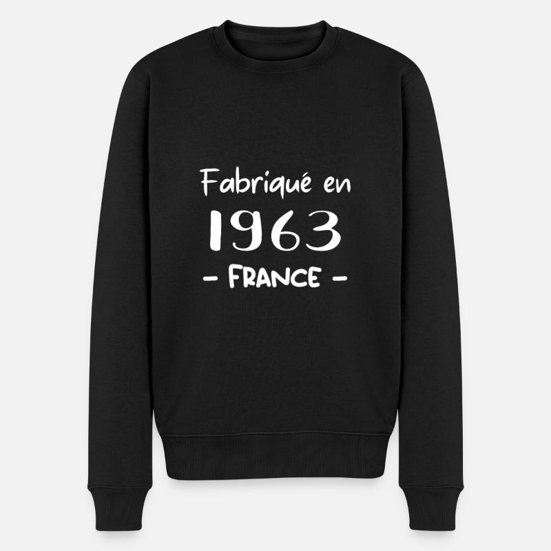 FABRIQUÉ EN 1963 - Pull Premium bio Homme - noir
