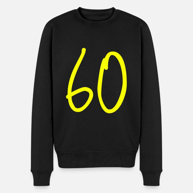 cadeau anniversaire 60 ans - Pull Premium bio Homme - noir