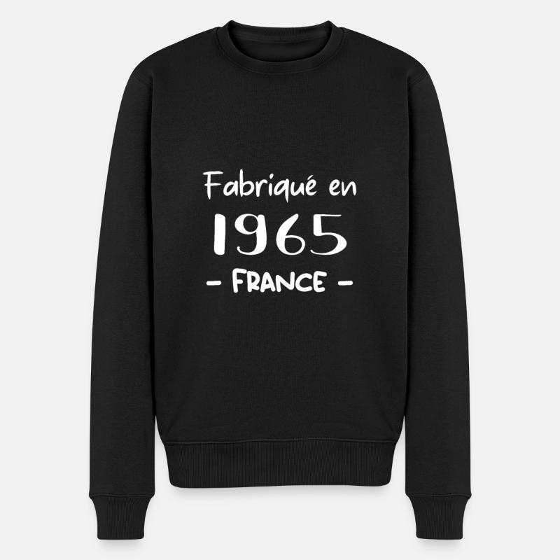 FABRIQUÉ EN 1965 - Pull Premium bio Homme - noir