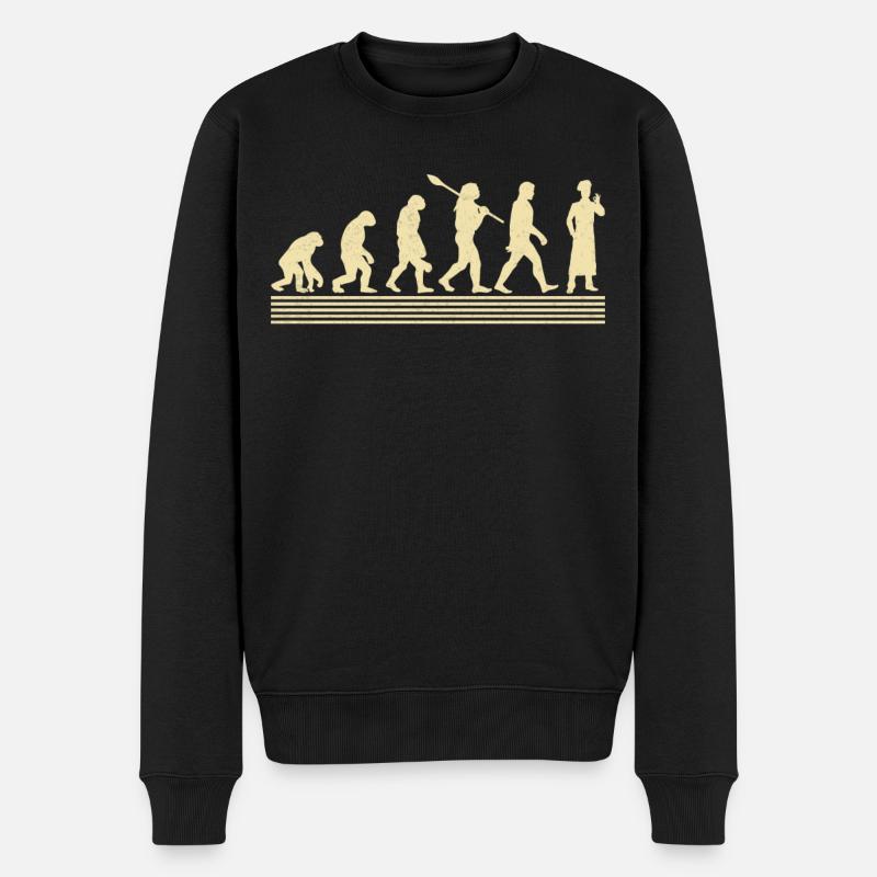 Koch Evolution - Männer Premium Bio Pullover - Schwarz