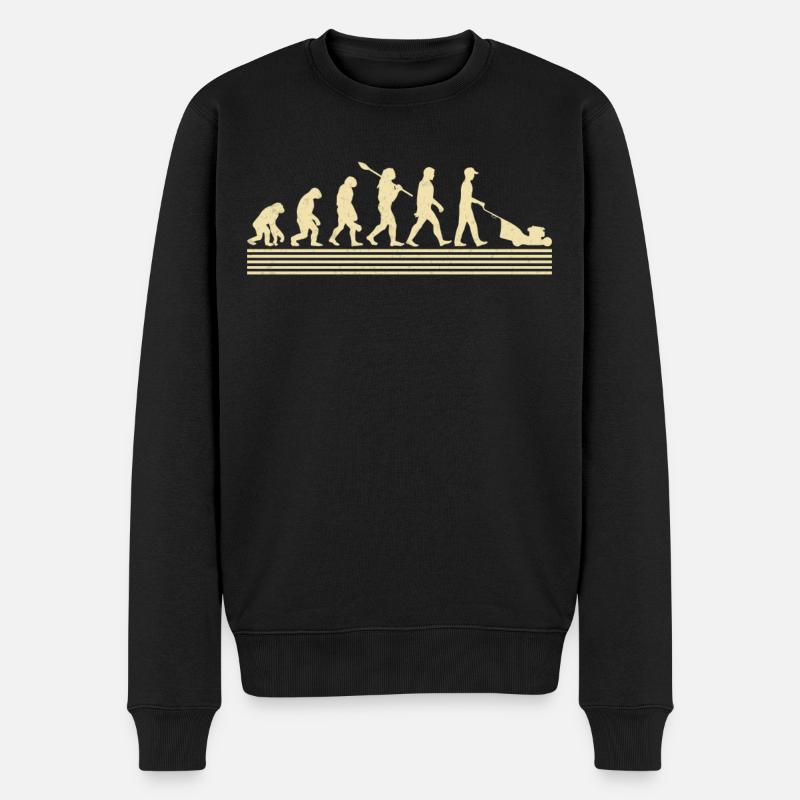 Gärtner-evolution - Männer Premium Bio Pullover - Schwarz