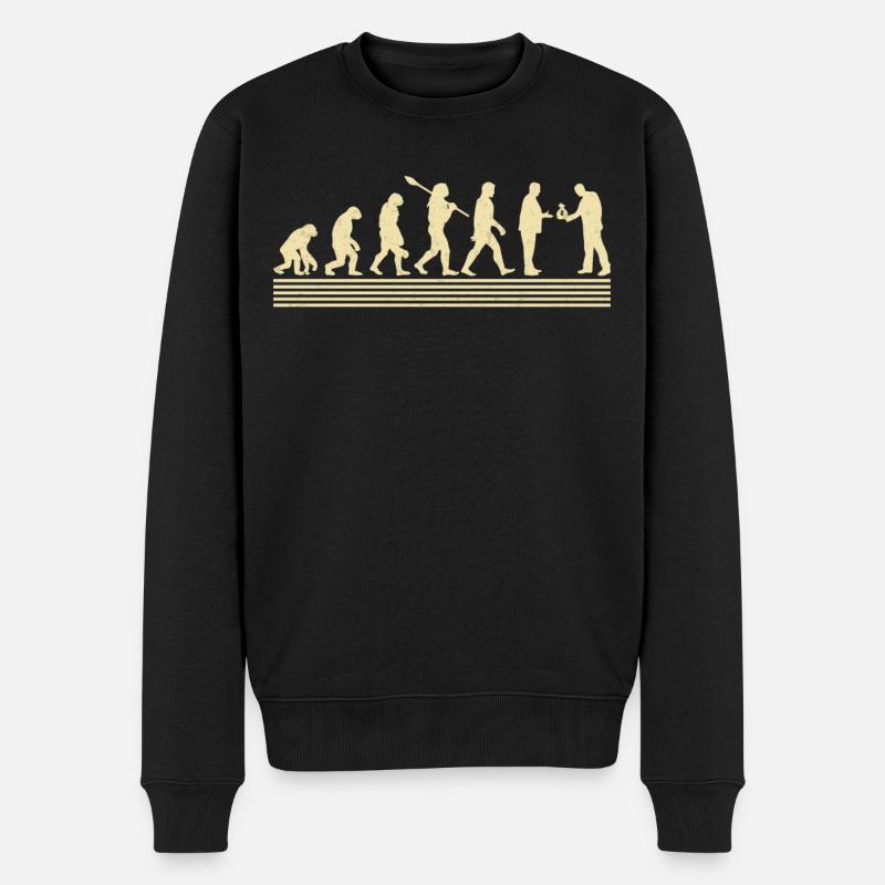 Évolution des banquiers - Pull Premium bio Homme - noir