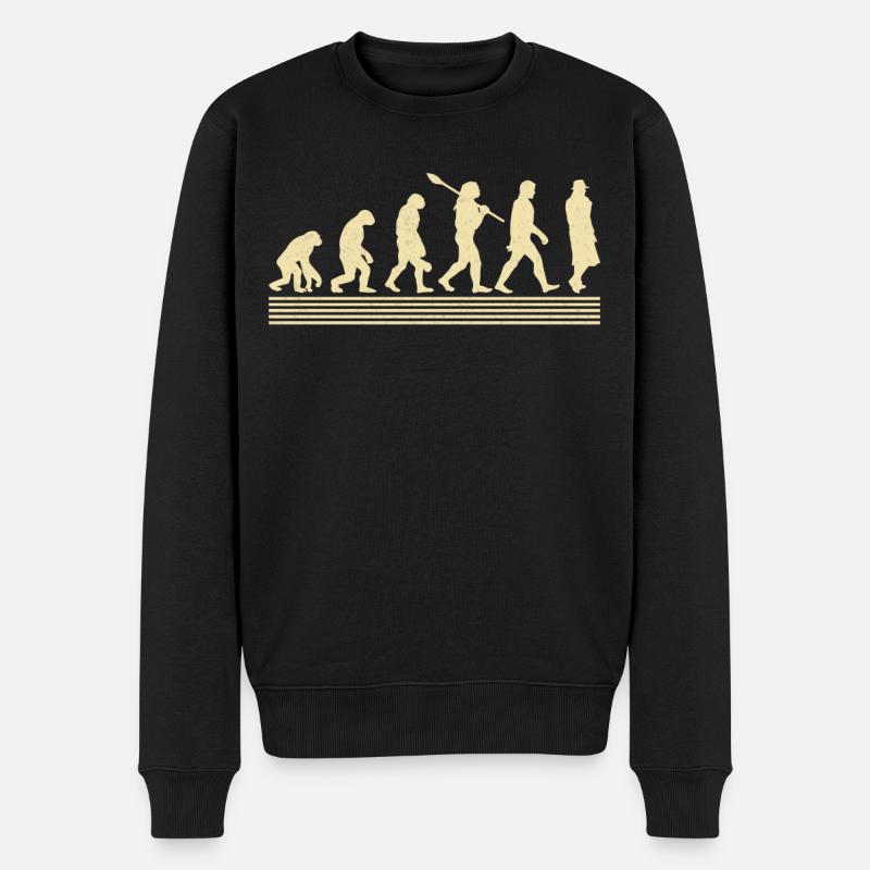 Évolution morticienne - Pull Premium bio Homme - noir
