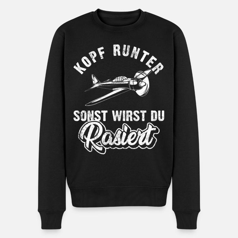 Modellflug Modellbau Modellfliegen | Modellbauer - Männer Premium Bio Pullover - Schwarz