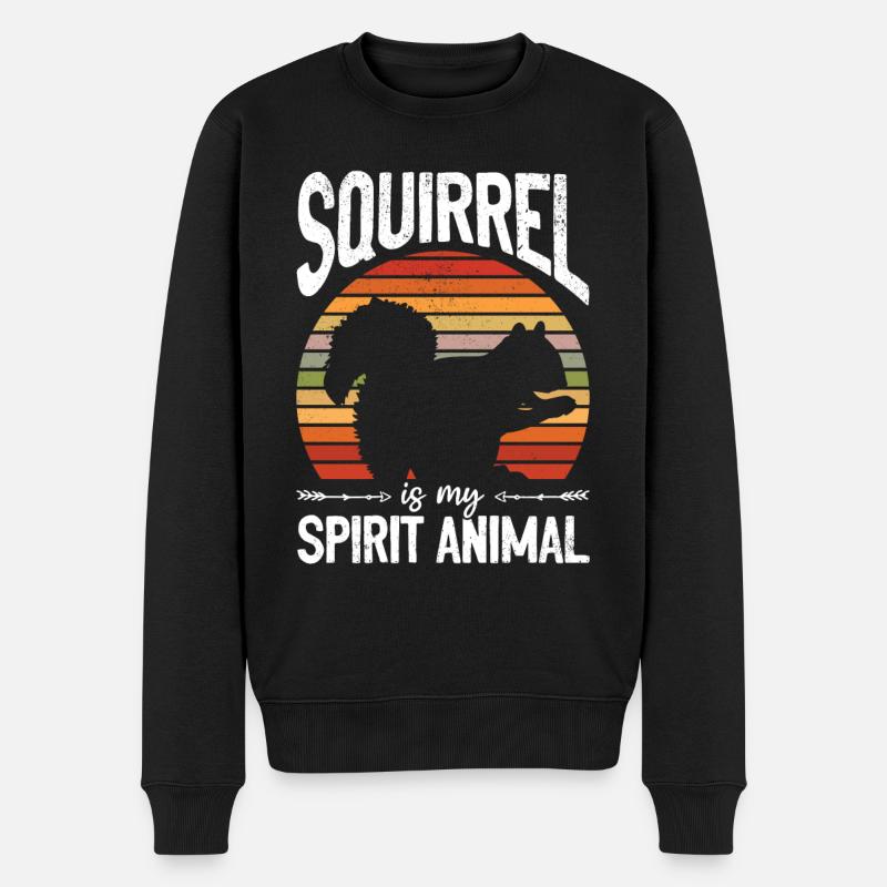 L’écureuil est mon - Pull Premium bio Homme - noir