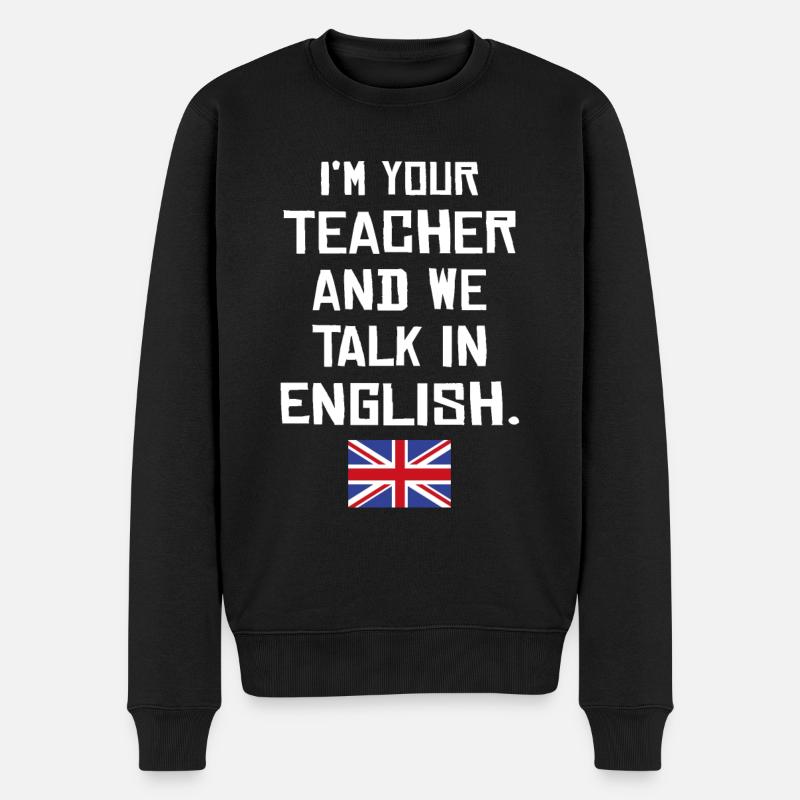 Professeur d’anglais britannique - Pull Premium bio Homme - noir