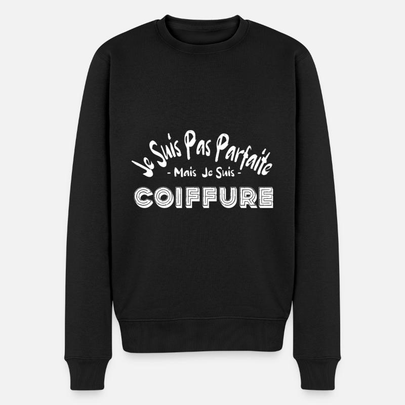 JE SUIS COIFFEUR - Pull Premium bio Homme - noir