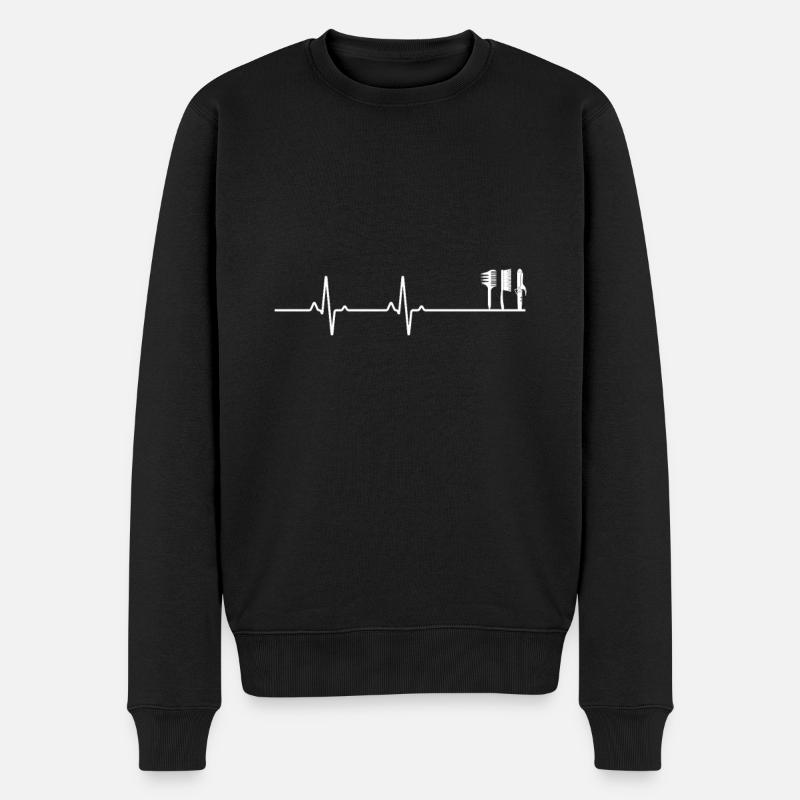 Évolution coiffeuse - Pull Premium bio Homme - noir