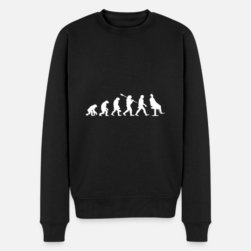 Évolution coiffeur - Pull Premium bio Homme - noir