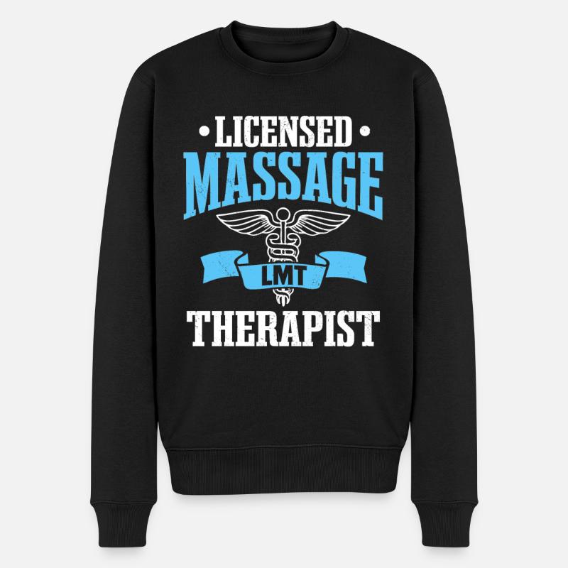 LMT Massothérapeute agréé Chiropraticien - Pull Premium bio Homme - noir