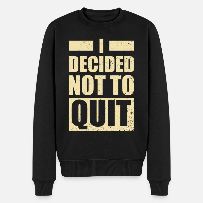 Fitness Gym Motivation - Pull Premium bio Homme - noir