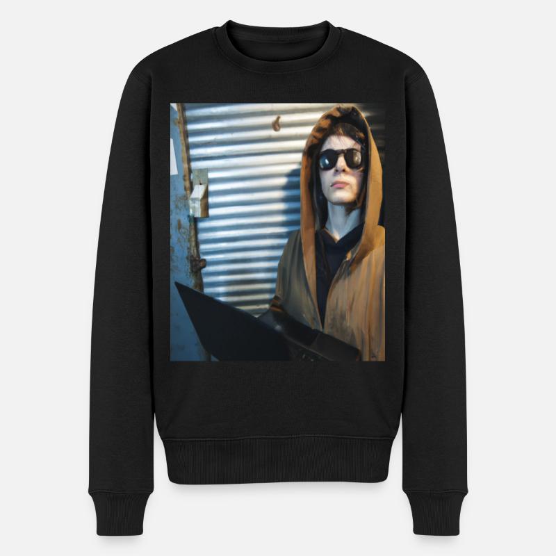 Hacker joueur - Pull Premium bio Homme - noir