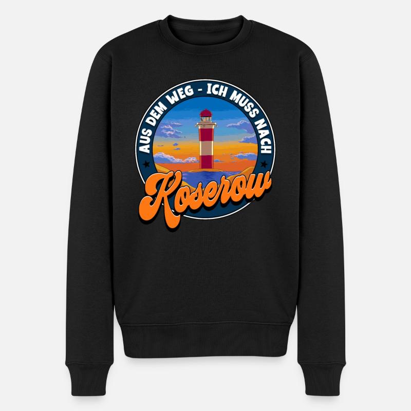 Koserow - Männer Premium Bio Pullover - Schwarz