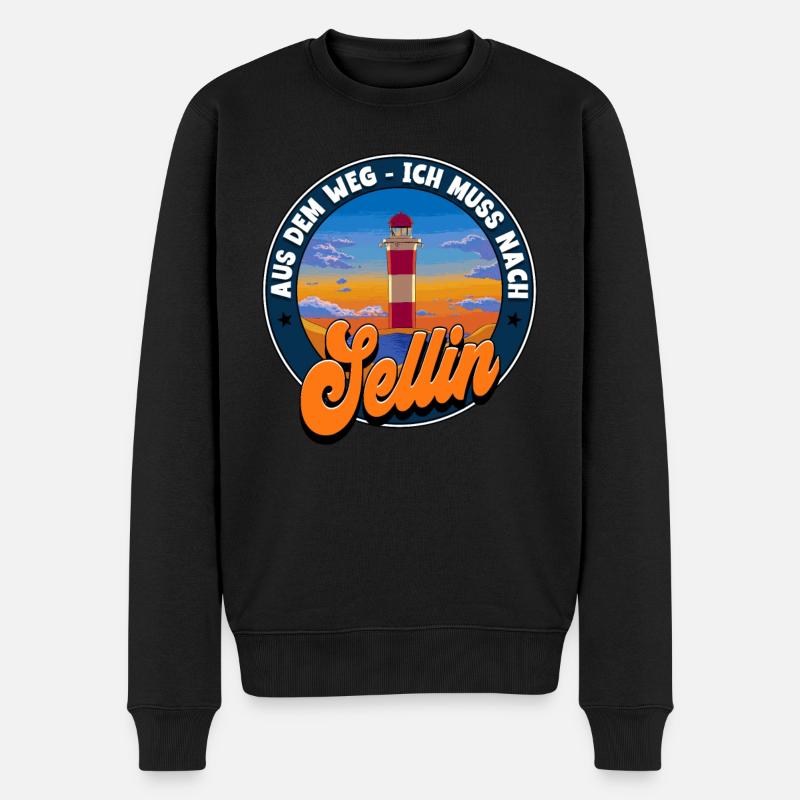 Sellin - Männer Premium Bio Pullover - Schwarz
