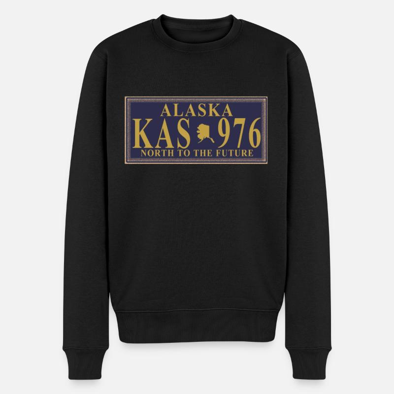Alaska - Männer Premium Bio Pullover - Schwarz