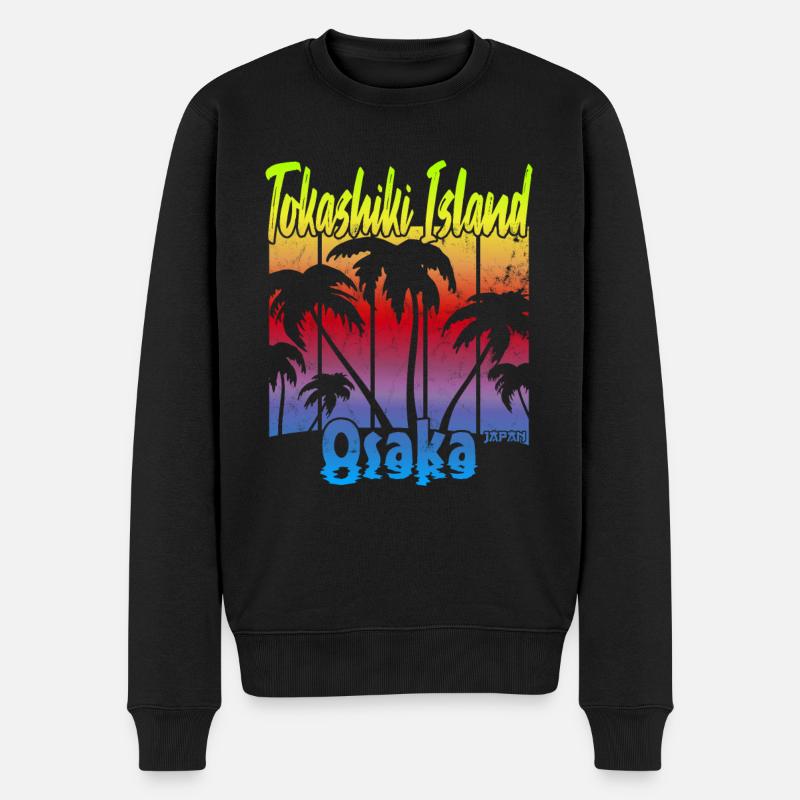 Île de Tokashiki Osaka - Pull Premium bio Homme - noir