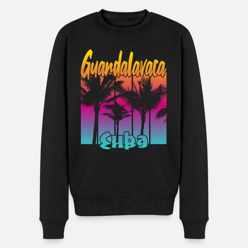Guardalavaca Cuba - Männer Premium Bio Pullover - Schwarz