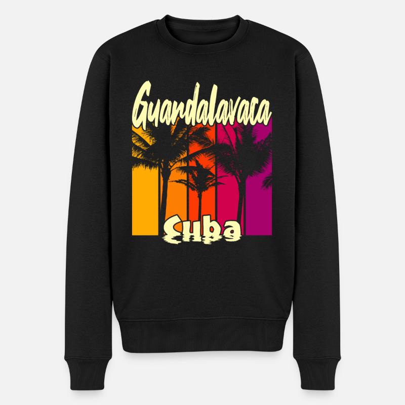 Guardalavaca Cuba - Männer Premium Bio Pullover - Schwarz