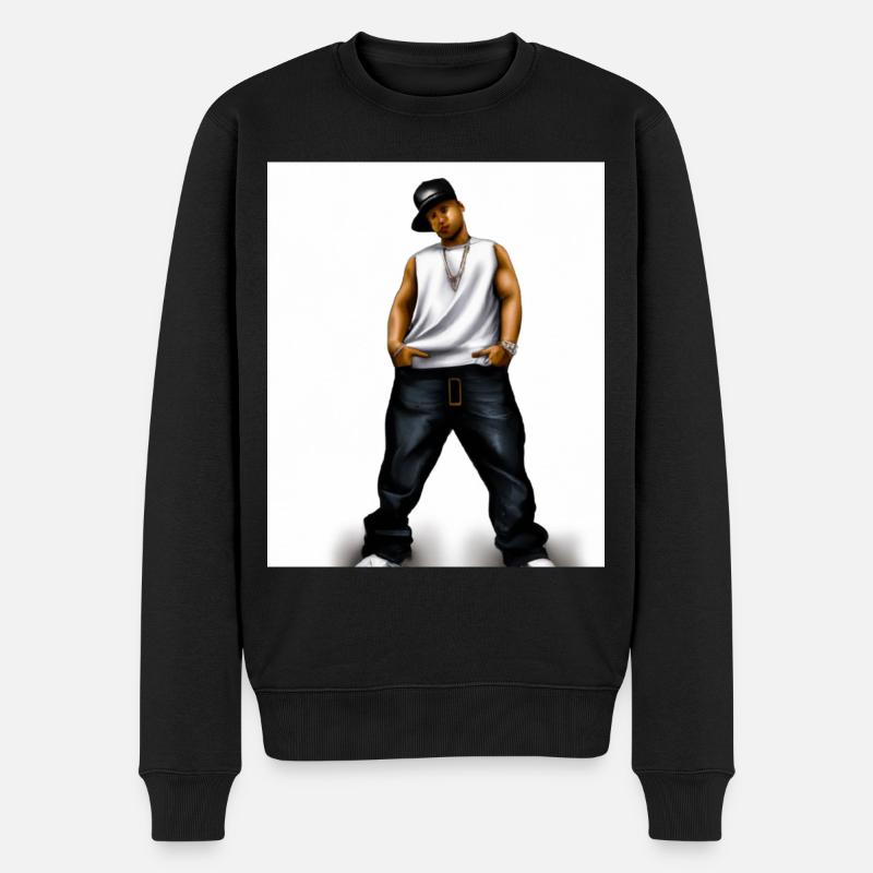 Hip Hopper Rapper - Männer Premium Bio Pullover - Schwarz