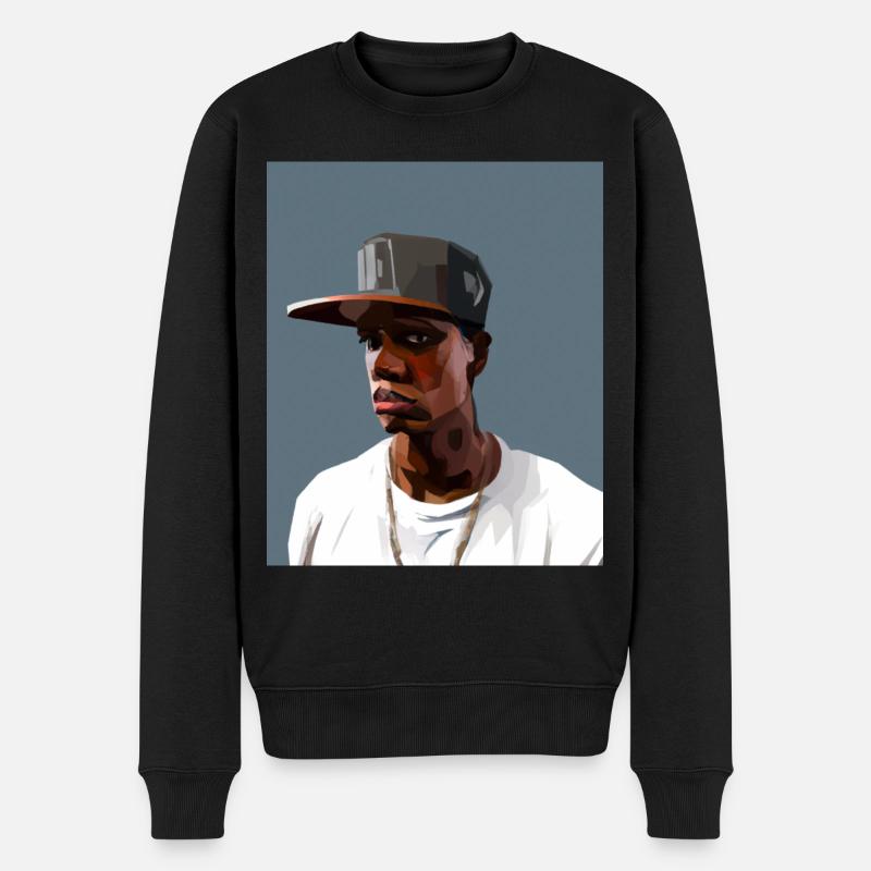 Rappeur Hip Hopper - Pull Premium bio Homme - noir