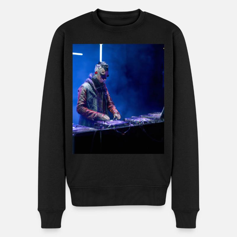 DJ Festival - Männer Premium Bio Pullover - Schwarz