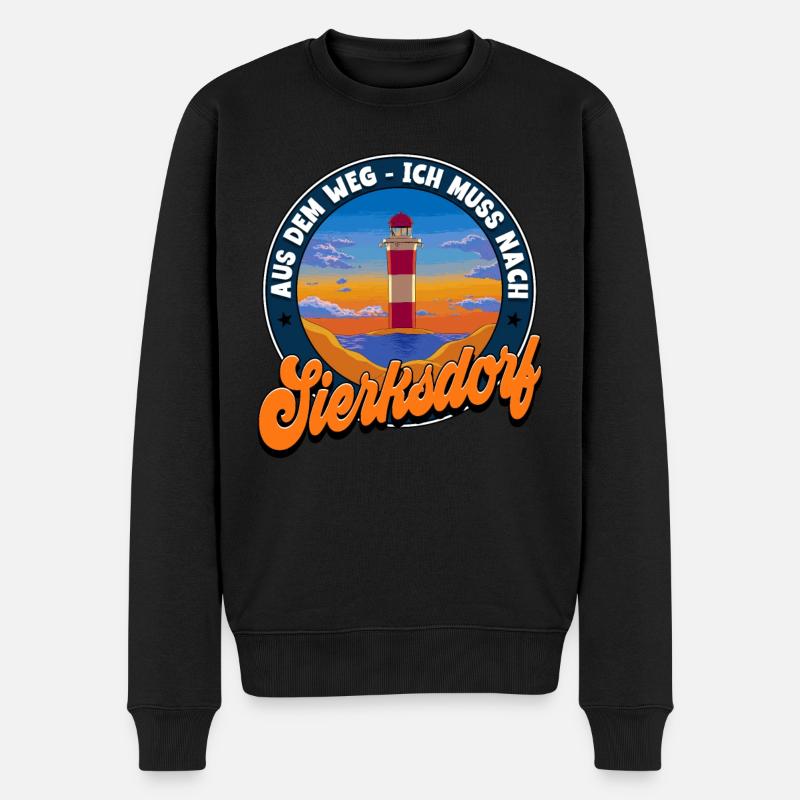Sierksdorf - Männer Premium Bio Pullover - Schwarz