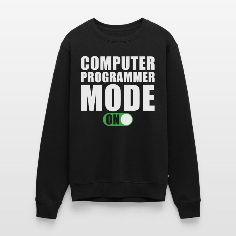 Computer Programmer Mode On Men's Premium Organic Jumper