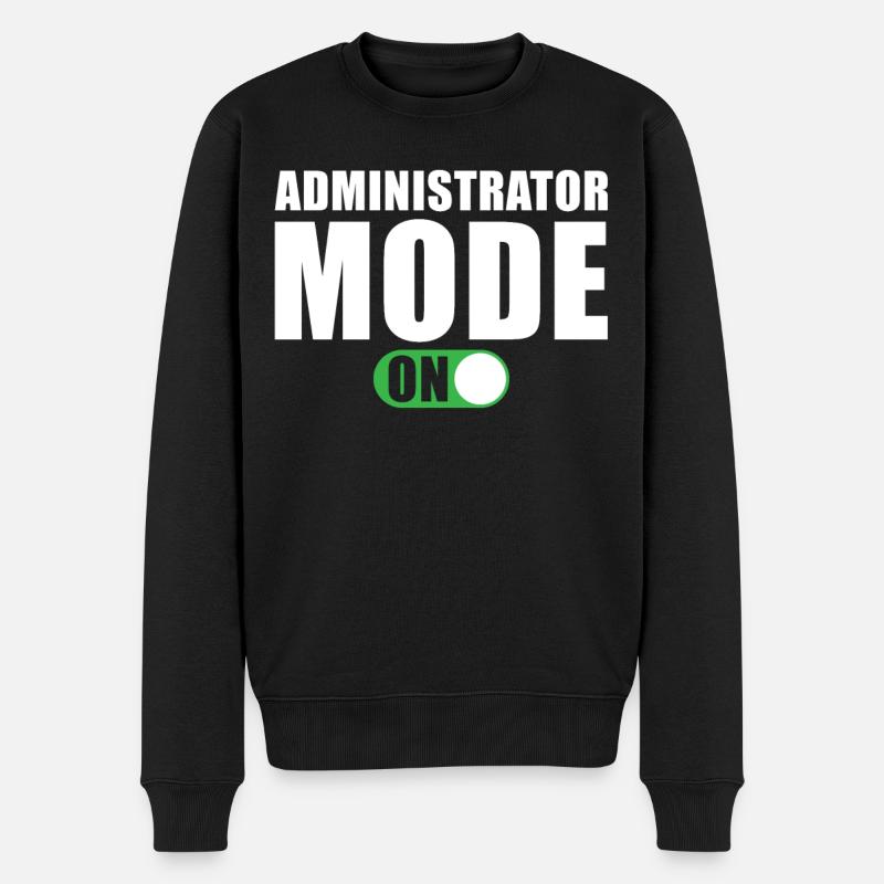 Mode Administrateur activé - Pull Premium bio Homme - noir