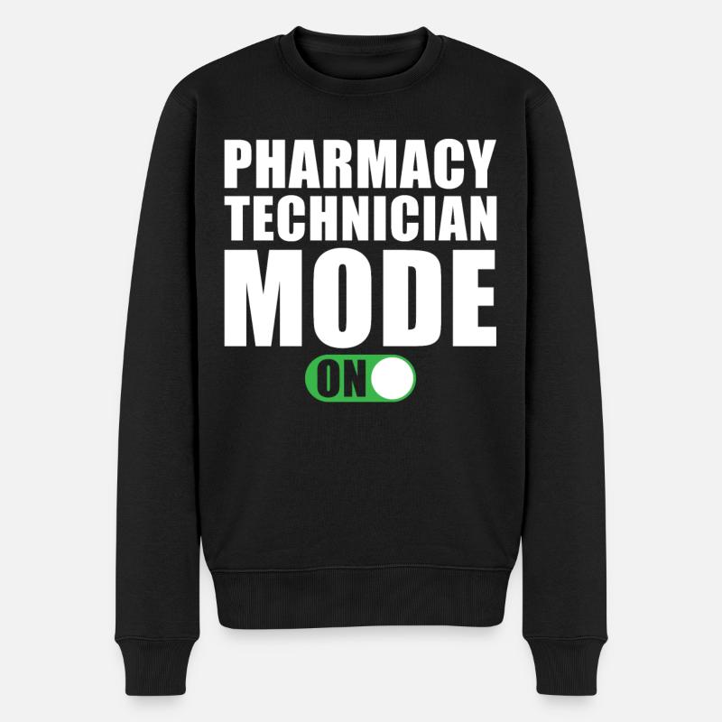 Mode technique pharmaceutique - Pull Premium bio Homme - noir