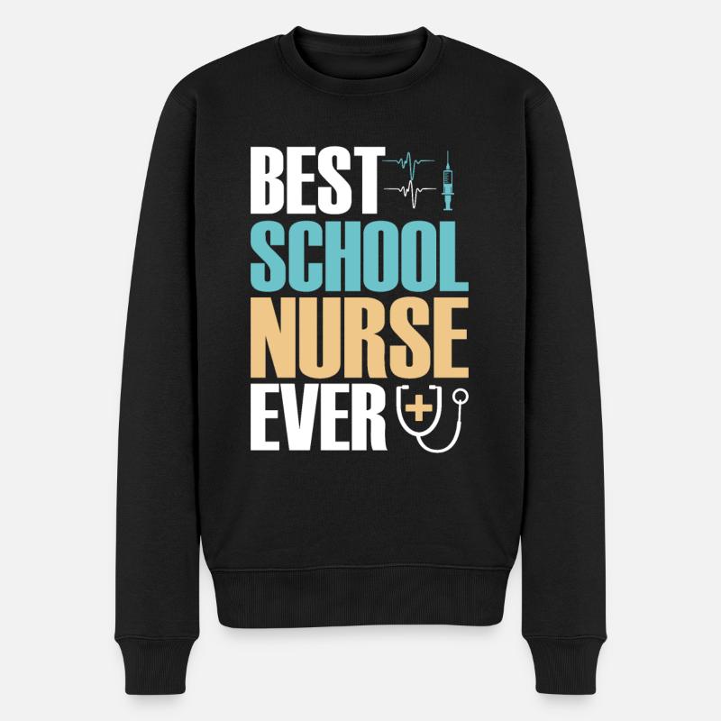 Meilleure infirmière scolaire - Pull Premium bio Homme - noir