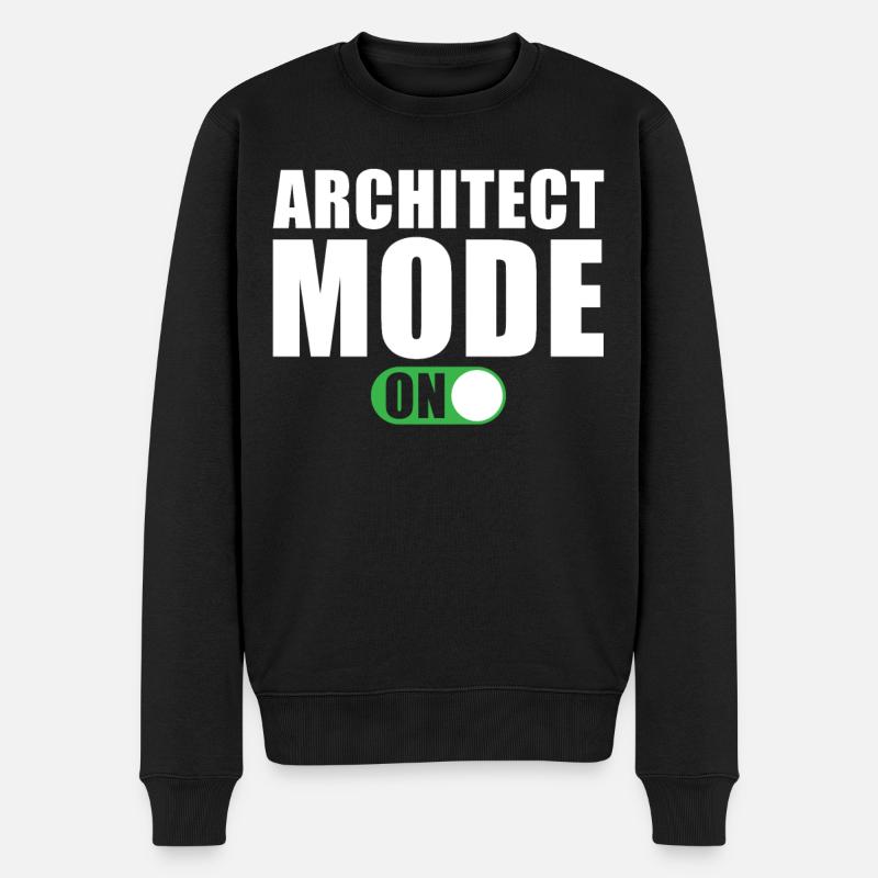Architect Mode On - Men's Premium Organic Jumper - black