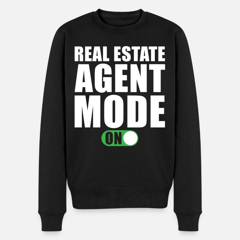 Immobilienmakler Modus an - Männer Premium Bio Pullover - Schwarz