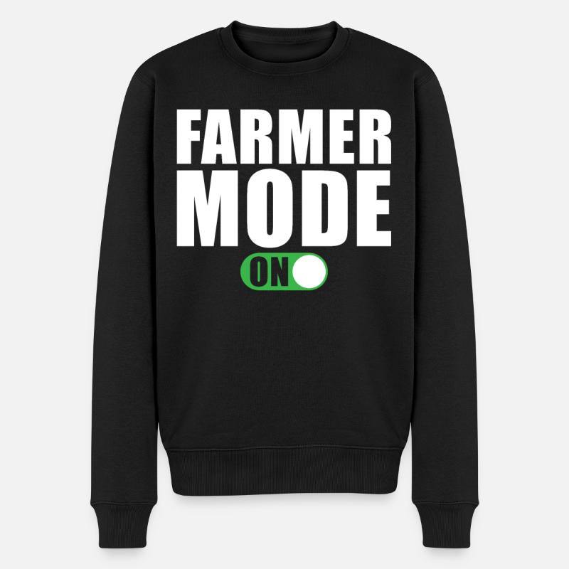 Mode agriculteur activé - Pull Premium bio Homme - noir