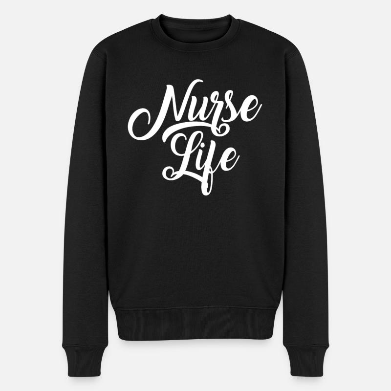 Vie infirmière - Pull Premium bio Homme - noir