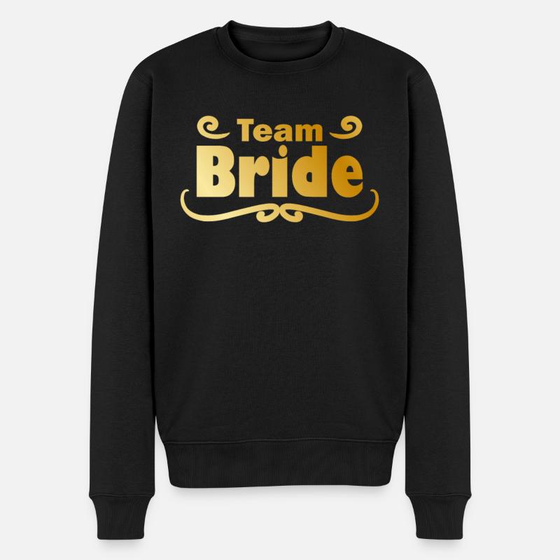 Team Bride en or - Pull Premium bio Homme - noir