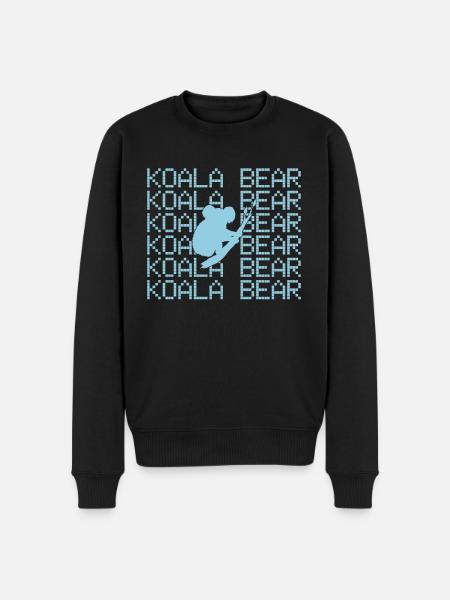 Ours Koala - Pull Premium bio Homme - noir