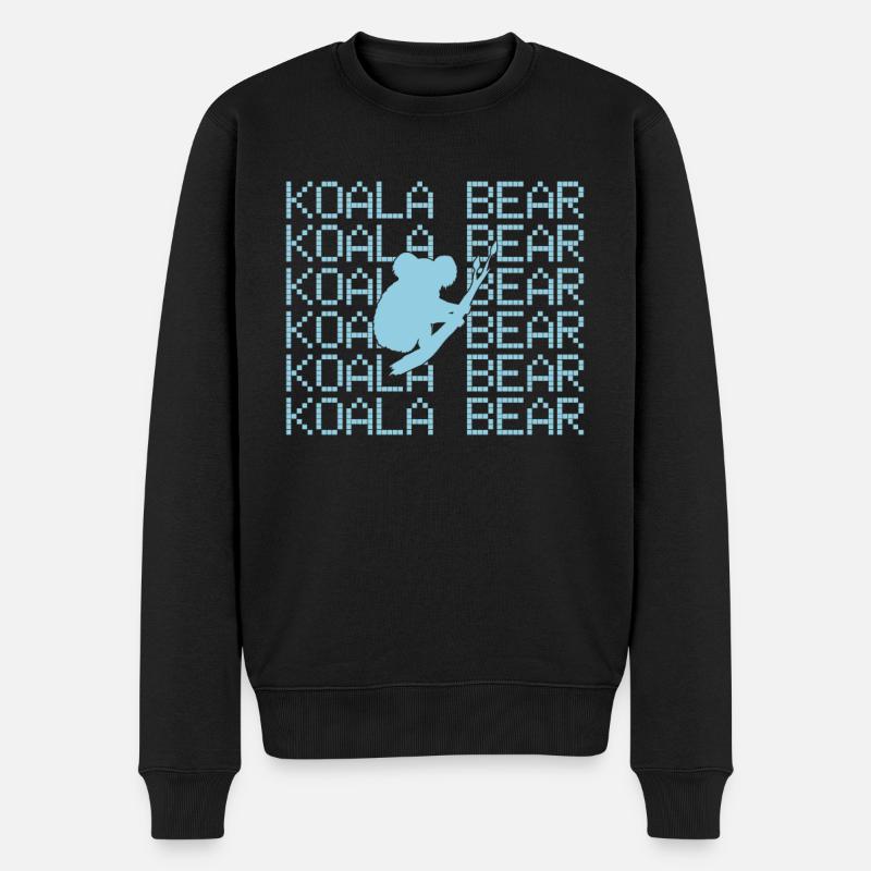 Ours Koala - Pull Premium bio Homme - noir