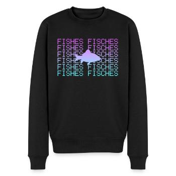 Poissons - Pull Premium bio Homme - noir - Devant - Nico (187cm)