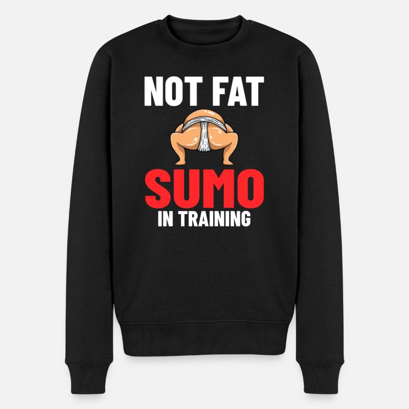 Sumo Ringen Ringkamp Ringersport Mawashi - Männer Premium Bio Pullover - Schwarz