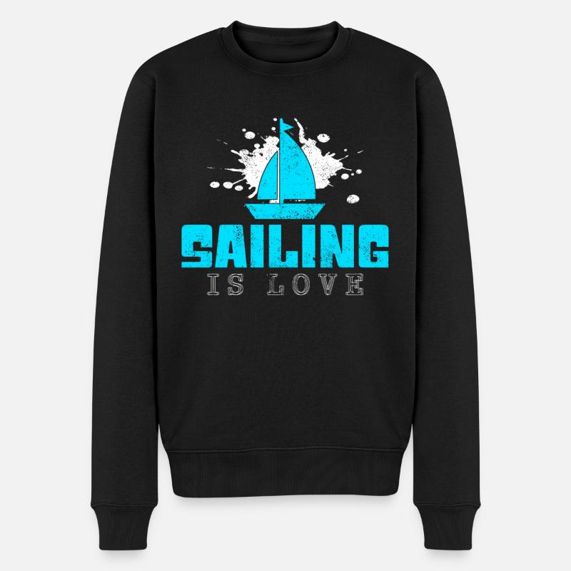 Dicton de la voile - Pull Premium bio Homme - noir