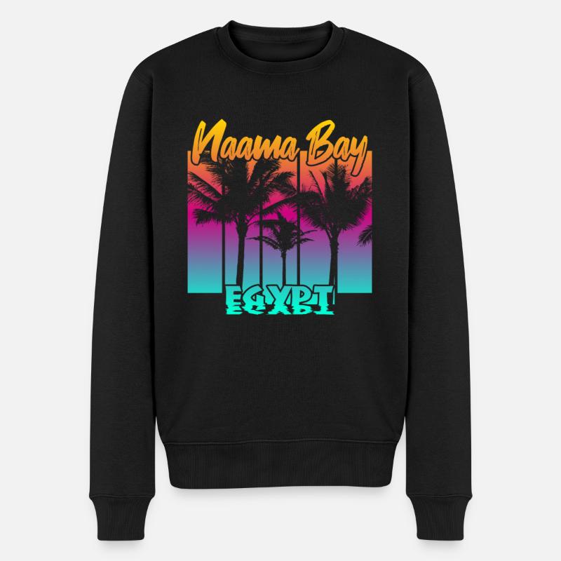 Naama Bay Egypt - Männer Premium Bio Pullover - Schwarz