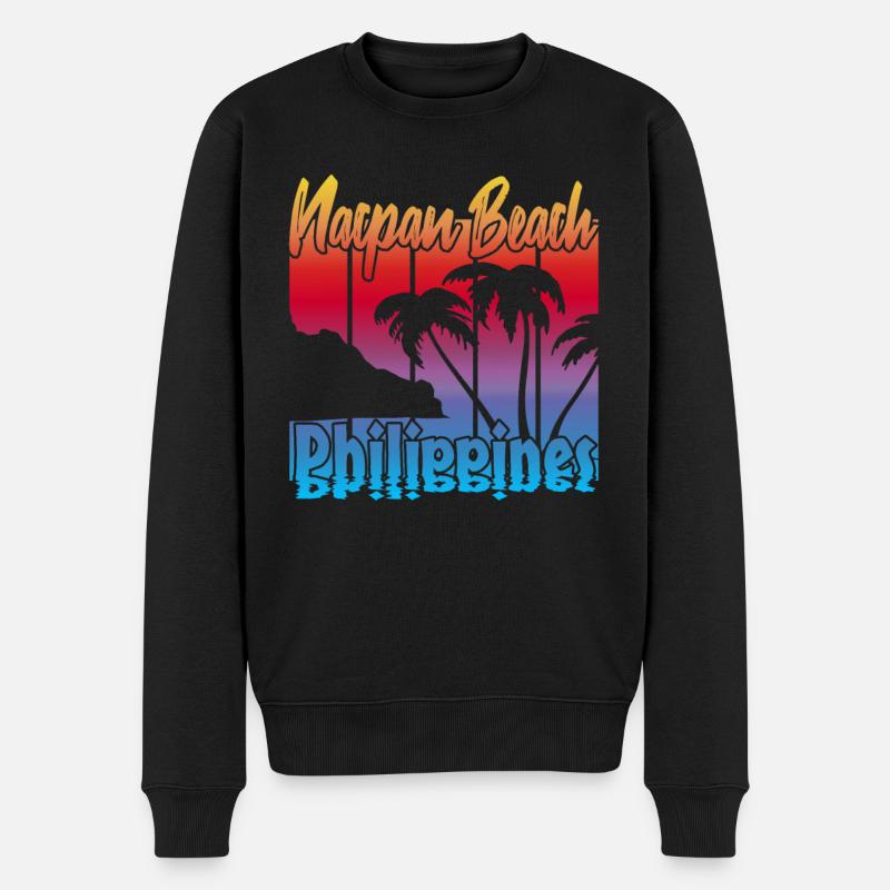 Nacpan Beach Philippines - Pull Premium bio Homme - noir