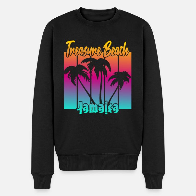 Treasure Beach Jamaïque - Pull Premium bio Homme - noir