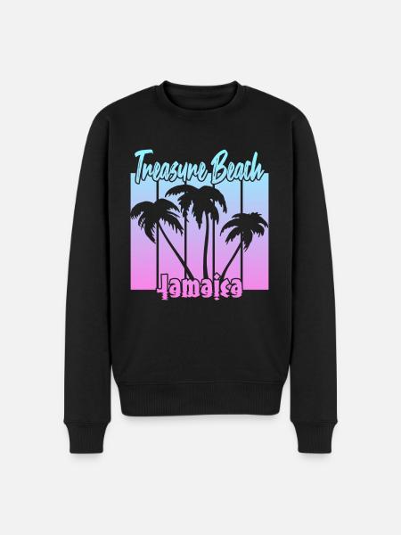Treasure Beach Jamaica - Men's Premium Organic Jumper - black
