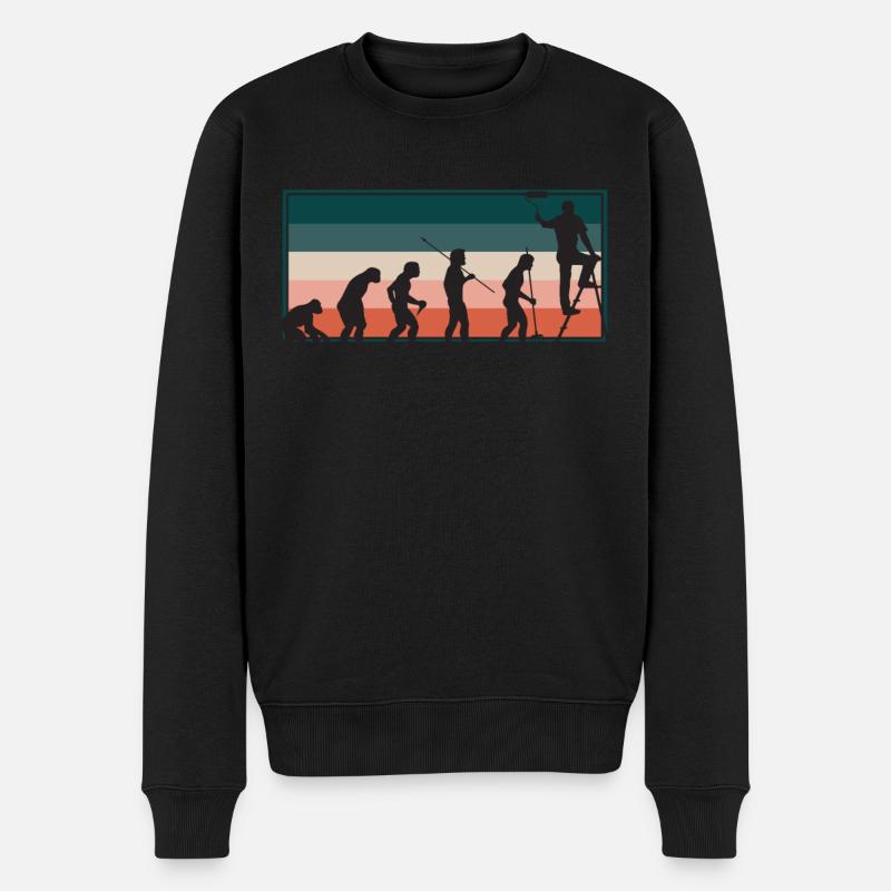 Maler - Männer Premium Bio Pullover - Schwarz