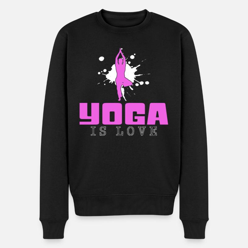 Yoga - Pull Premium bio Homme - noir